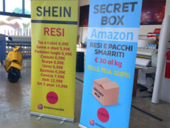 Mystery box con resi e giacenze dell'e-commerce