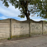 Vecchia recinzione campo di calcio delle Saline