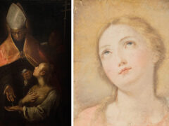 Opere esposte nella mostra "Mirabilia Marche: capolavori, innesti, ibridazioni fra pubblico e privato"