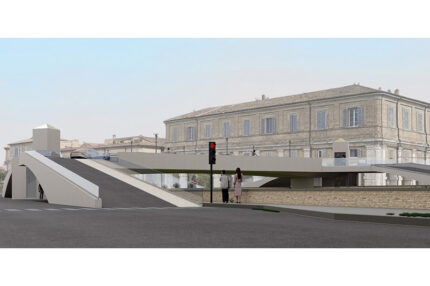 Progetto alternativo per ponte Garibaldi - Soluzione 1 di arch. Buratti e designer Pepe