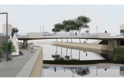 Progetto alternativo per ponte Garibaldi - Soluzione 1 di arch. Buratti e designer Pepe