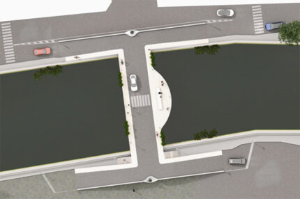 Progetto alternativo per ponte Garibaldi - Soluzione 2 di arch. Buratti e designer Pepe