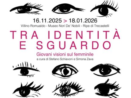 Locandina della mostra "Tra identità e sguardo"