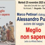 Presentazione del libro di Alessandro Pucci "Meglio non sapere"
