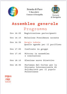Assemblea Scuola di Pace Buccelletti