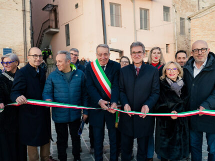 Corinaldo - Inaugurati tre interventi sulla cinta muraria