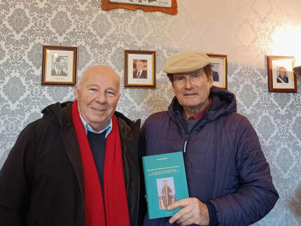 Lo storico Ettore Baldetti con Alberto Cigolani