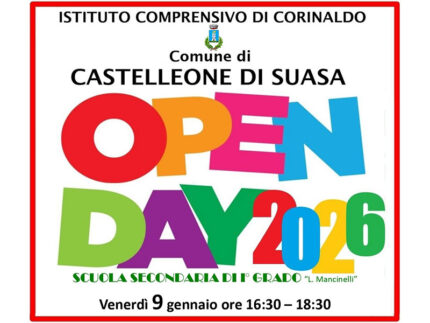 Open Day 2026 Scuola secondaria I grado Castelleone di Suasa