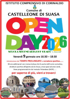 Open Day 2026 Scuola secondaria I grado Castelleone di Suasa