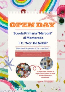 Open day 2026 I.C. Nori de' Nobili Trecastelli - Scuola Primaria Monterado