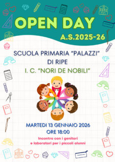 Open day 2026 I.C. Nori de' Nobili Trecastelli - Scuola Primaria Ripe
