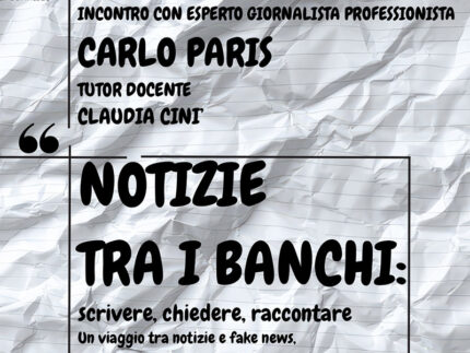 Notizie tra i banchi - Incontro con Carlo Paris a Castelleone di Suasa