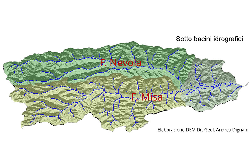 Bacini idrografici Misa e Nevola