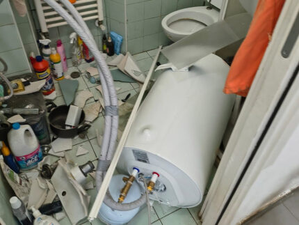 Boiler caduto in un alloggio popolare di Senigallia