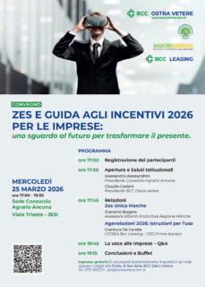 ZES e guida agli incentivi 2026 per le imprese - Convegno BCC Ostra Vetere