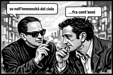 Gino Paoli e Piero Ciampi - Generato da AI