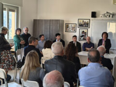 Visita ad Arcevia dell'assessore regionale alla sanità Paolo Calcinaro