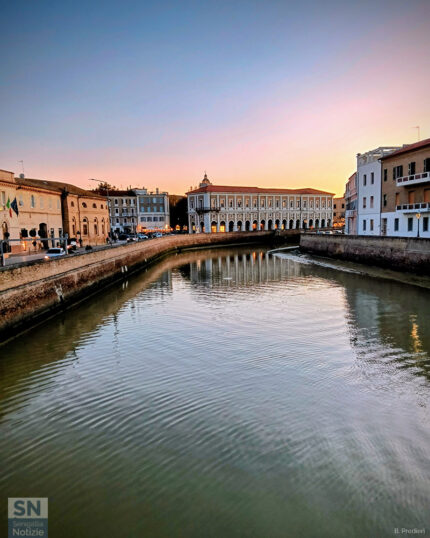 Tramonto sul fiume Misa - Foto Berico Predieri