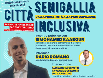 Senigallia Città Inclusiva: incontro con Simohamed Kaabour