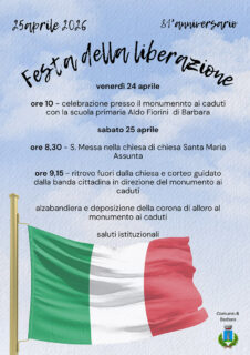 Festa della Liberazione 2026 a Barbara