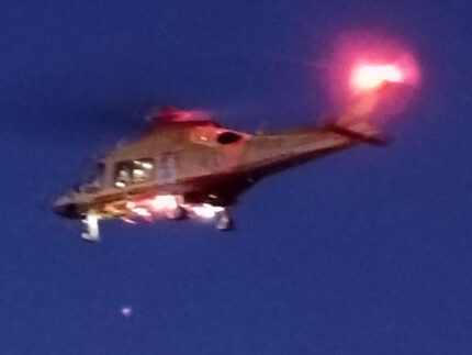 Eliambulanza intervenuta a Loretello di Arcevia