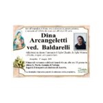 Necrologio Dina Arcangeletti