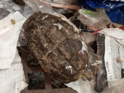 Granata inesplosa rinvenuta a Ostra
