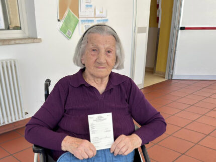 Caterina Bronzetti al voto a 103 anni