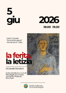 Presentazione libro "La ferita, la letizia" a Ostra