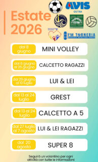 Oratorio Sacro Cuore di Ostra: programma estate 2026