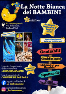 Notte Bianca dei Bambini 2026 a Barbara