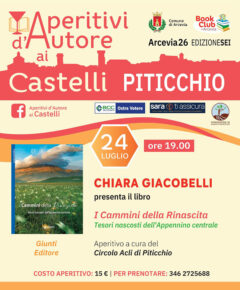 Aperitivi d’Autore ai Castelli - 24 luglio 2026 a Piticchio di Arcevia