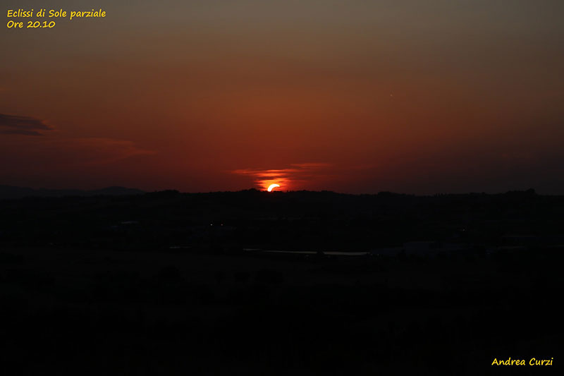 Eclissi di Sole parziale del 12 agosto 2026 - Foto Andrea Curzi