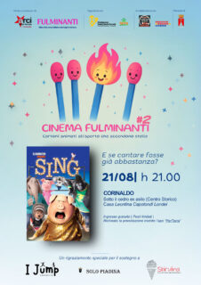 Sing il 21 agosto 2026 a Corinaldo per Cinema Fulminanti