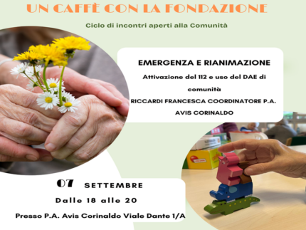 "Un caffè con la Fondazione" a Corinaldo