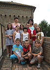 Il gruppo di bambini bielorussi ospitati a Barbara