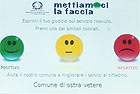 Una schermata dell’apparecchiatura con display utilizzata nel  progetto "Mettiamoci la Faccia"