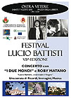Locandina Festival Lucio Battisti