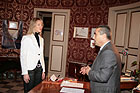Simona Antonietti e il Sindaco Scattolini