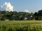 L'esterno dell'Antico Molino Patrgnani di Corinaldo