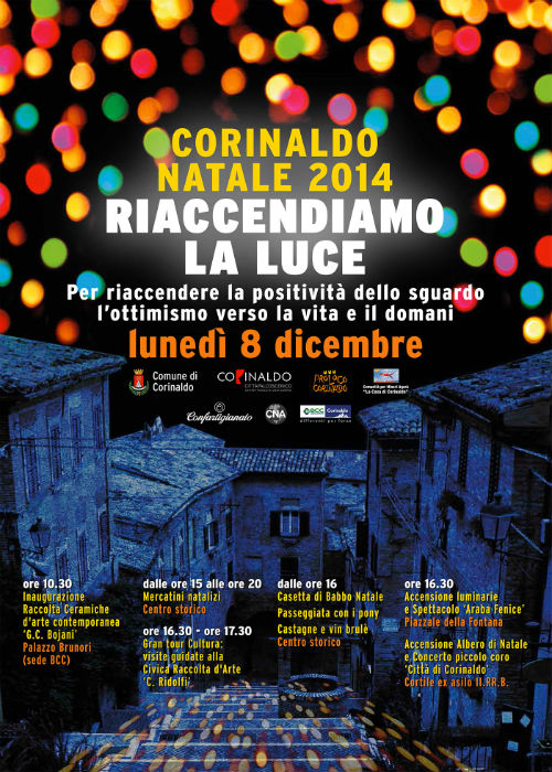 "Riaccendiamo la luce", iniziativa natalizia a Corinaldo