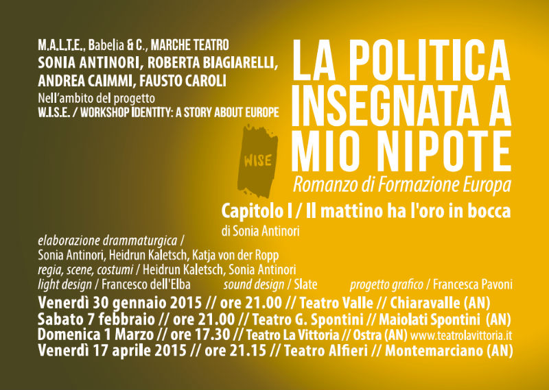 "La politica insegnata a mio nipote", manifesto
